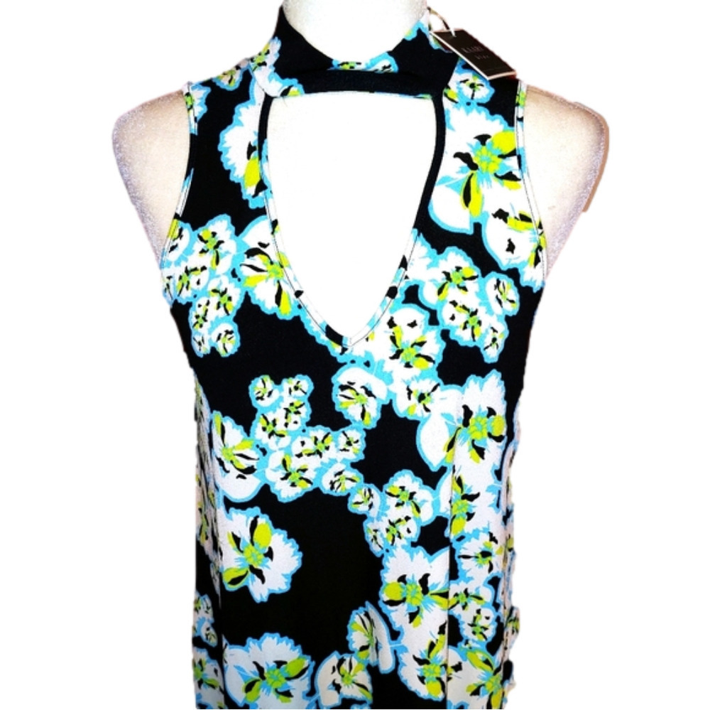 NWT Kaari Blue Floral Dress S